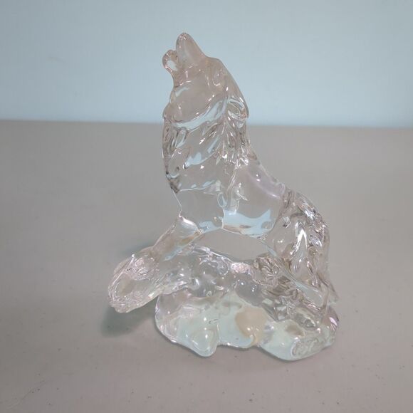PRINCESS HOUSE WOLF WONDERS OF THE WILD COLLECTION Lead Crystal - Picture 1 of 3